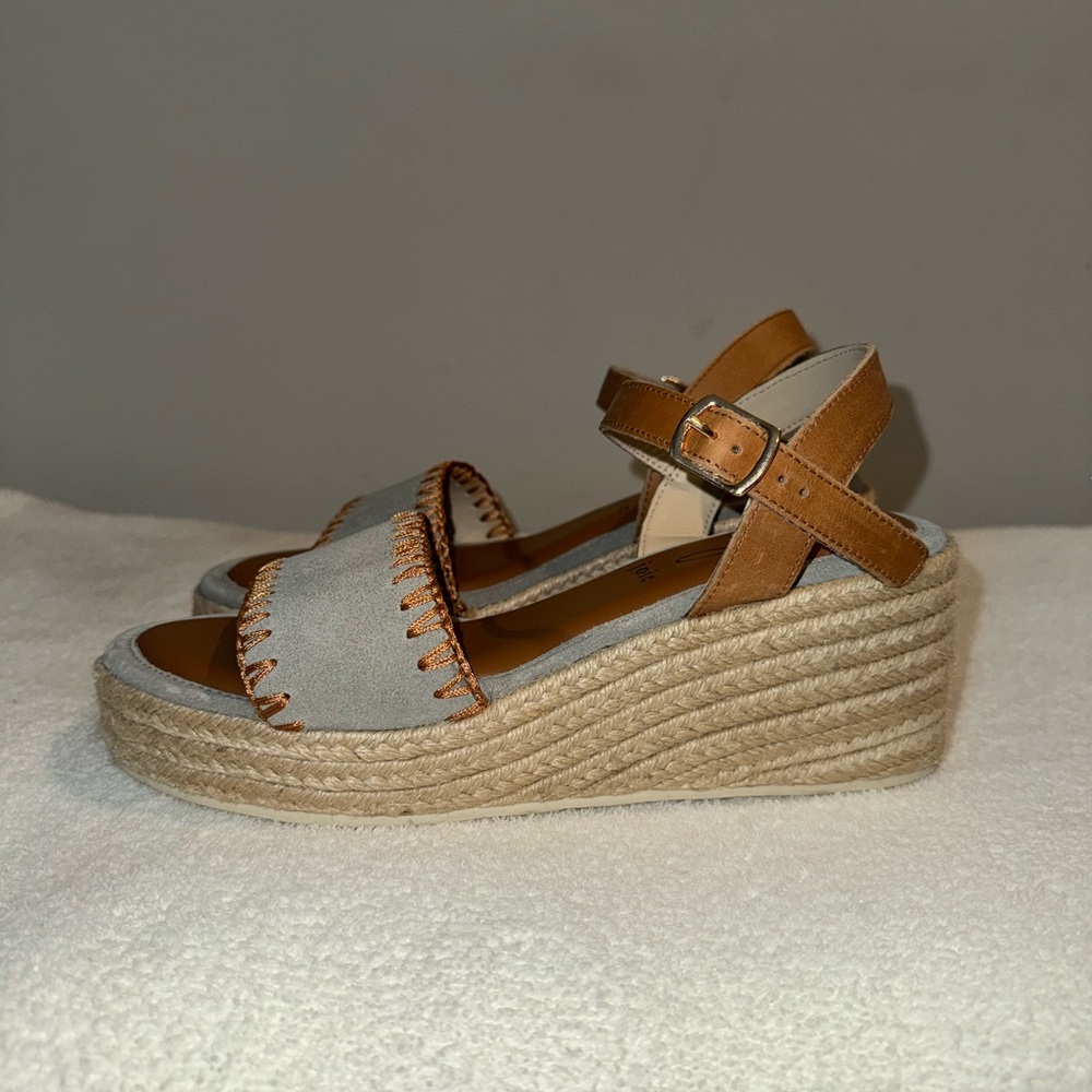 Joie Tan and Cream Espadrille Wedges